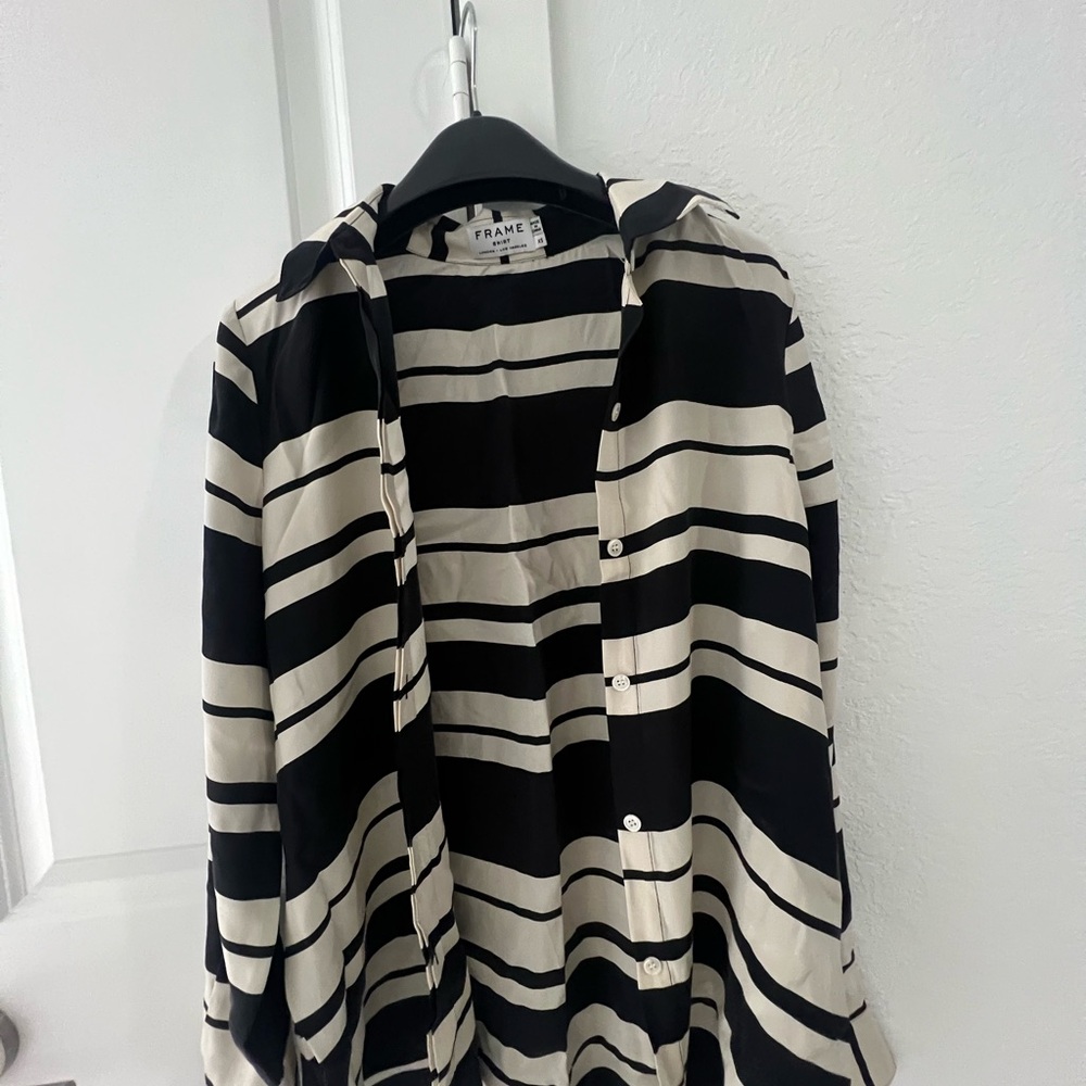 Frame Denim Bold Striped Blazer